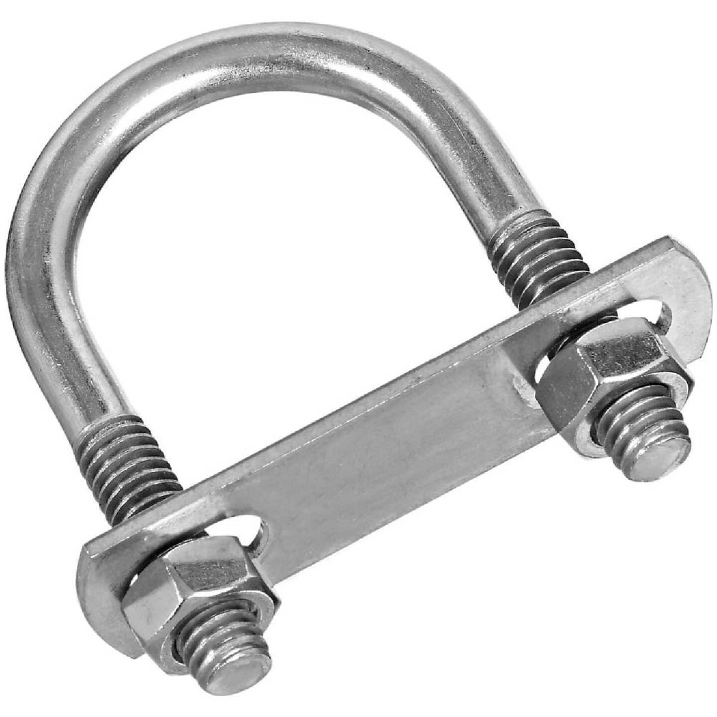 National 5/16 In. x 1-3/8 In. x 2-1/2 In. Stainless Steel Round U Bolt Image 1
